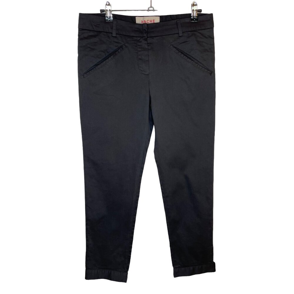 Hache Charcoal Trouser Career Pants, 40EU
